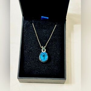Blue Pendant Necklace